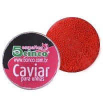 Caviar cor vermelho